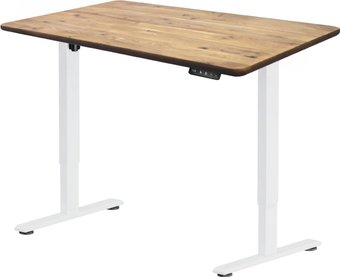 Стол с регулировкой высоты ErgoSmart Wooden Electric Desk Prime 1300х750х27 мм (прямой край, дуб натуральный/белый)
