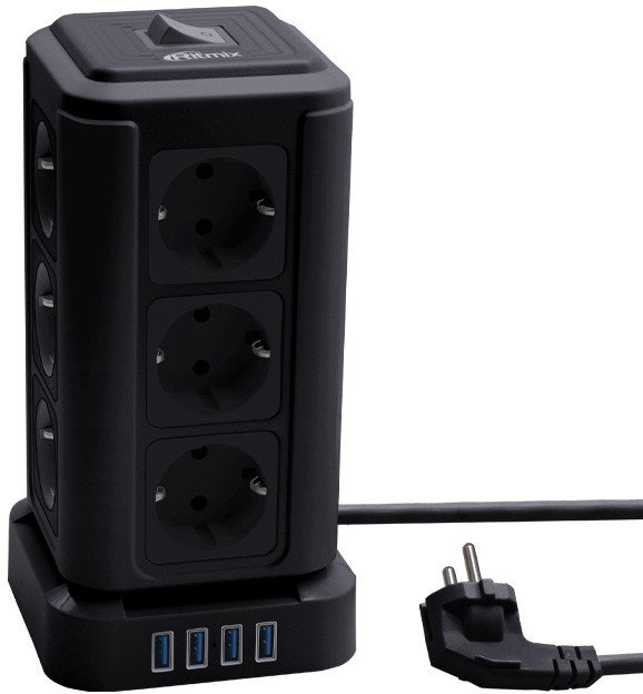 

Сетевой фильтр Ritmix RM-2124 (черный)