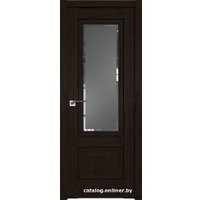 Межкомнатная дверь ProfilDoors 2.90XN L 60x200 (дарк браун/стекло square графит)