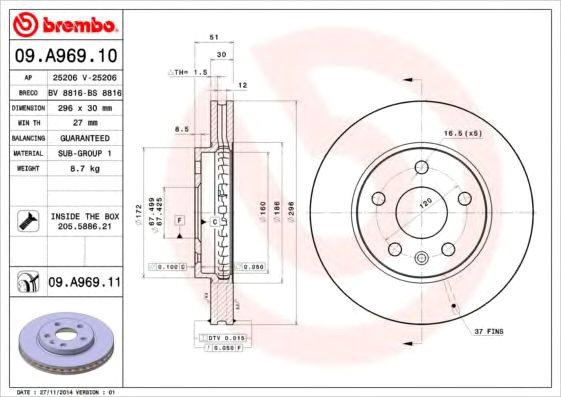 

Brembo 09A96910