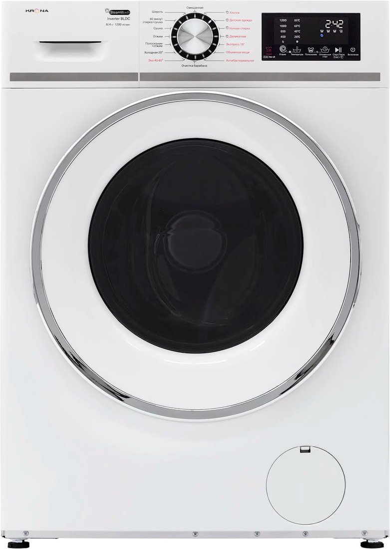 

Стирально-сушильная машина Krona Itter Opti White 1200 8/4K WDM
