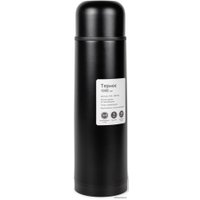 Термос Relaxika 101 1л (черный/без логотипа)