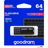 USB Flash GOODRAM UME3 64GB (черный)