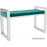 Банкетка Hype Mebel Бридж (белый/зеленый)
