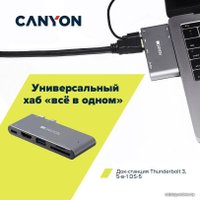 Док-станция Canyon DS-5 (серый)