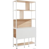 Офисный стол Involux 100H2724 (дуб сонома/белый/металл белый RAL 9003)