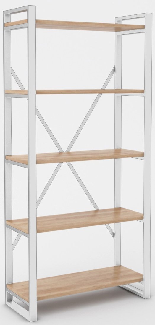 

Стеллаж Hype Mebel Стандарт-2 50x200 (белый/дуб галифакс натуральный)