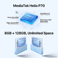 Телефон Umidigi F3 8GB/128GB (золотистый) в Могилеве
