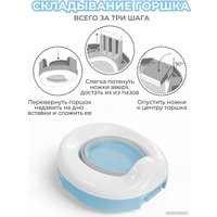 Детский горшок Bubago Tutti v.2 большой (голубой)