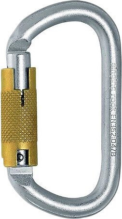 Карабин туристический Singing Rock Oval Steel Connector Lock K4241ZO07