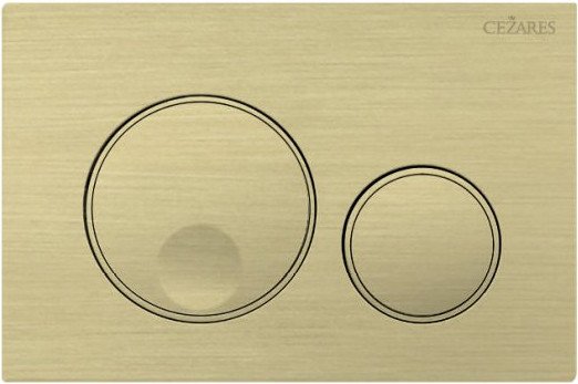 

Панель смыва Cezares RELAX-BTN-BORO (брашированное золото)
