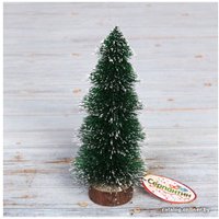 Елочка настольная Серпантин декоративная снежок (зеленый) 201-1298