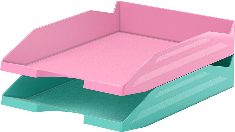 

Набор лотков для бумаг Erich Krause Office Pastel Mint мятный/розовый 55881 (2 шт)