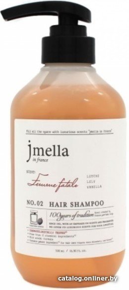Шампунь Jmella In France Femme Fatale Hair Shampoo личи, лилия, ваниль 500 мл