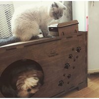 Домик Чешир Сундук 375-13 (без когтеточки)