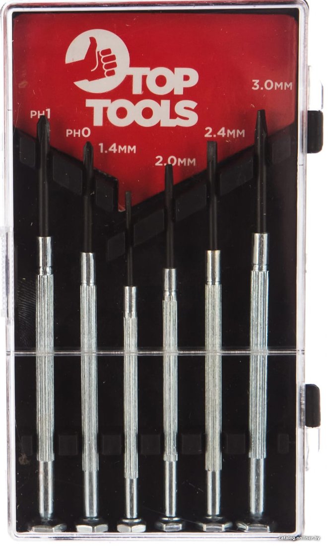 Набор отверток прецизионных TopTools 39D193 (6 предметов)