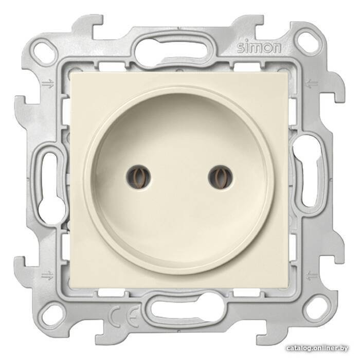 Розетка Simon 2450442-031 (слоновая кость)