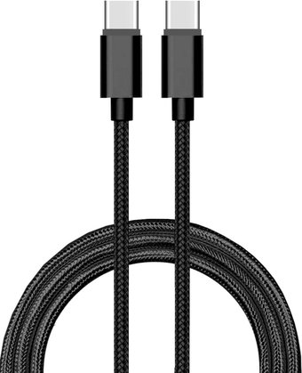Кабель Atom USB Type-C - USB Type-C (1.8 м, черный)