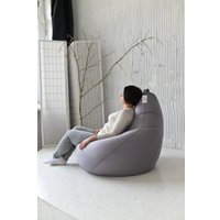 Кресло-мешок Mio Tesoro Груша XXL GF-130x85-S (серебро)