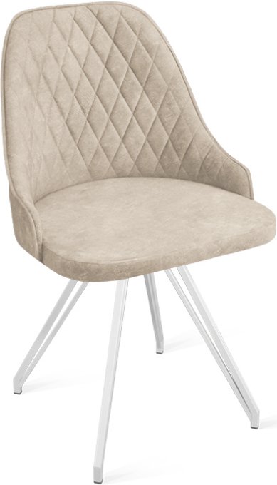 

Стул Трия Гранд К4 (белый матовый/микровелюр Wellmart Dark Beige)