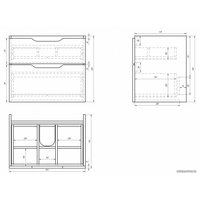  Dreja Тумба под умывальник Q 70 [99.0002]