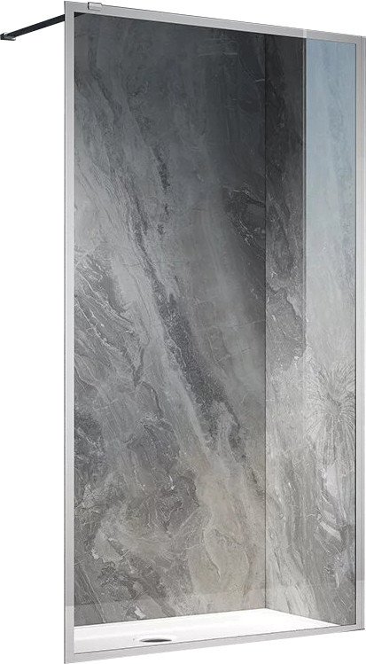 

Душевая стенка Veconi 80x200 / KR81-80-01-C7 (стекло прозрачное/хром)