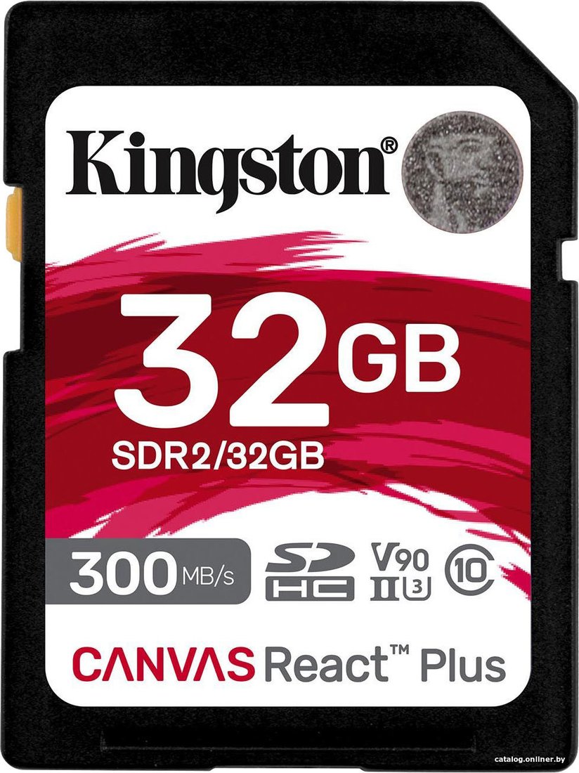 Карта памяти Kingston Canvas React Plus SDHC 32GB SDR2/32GB