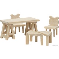 Аксессуары для кукольного домика Lundby Стол и стулья Сделай сам 60906400