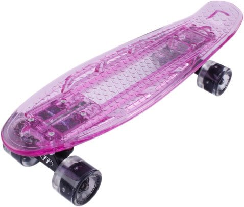 

Пенниборд Tech Team Transparent Light 22" 2021 (розовый)
