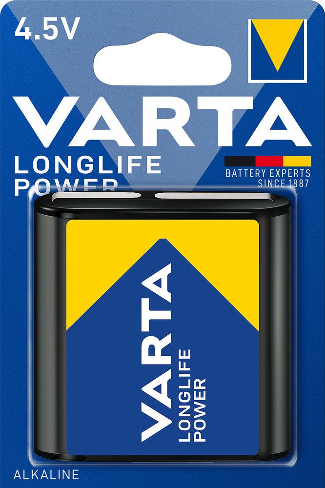 

Батарейка Varta Longlife Power 4.5V/3LR12 Alkaline 4.5V 4912 121 411