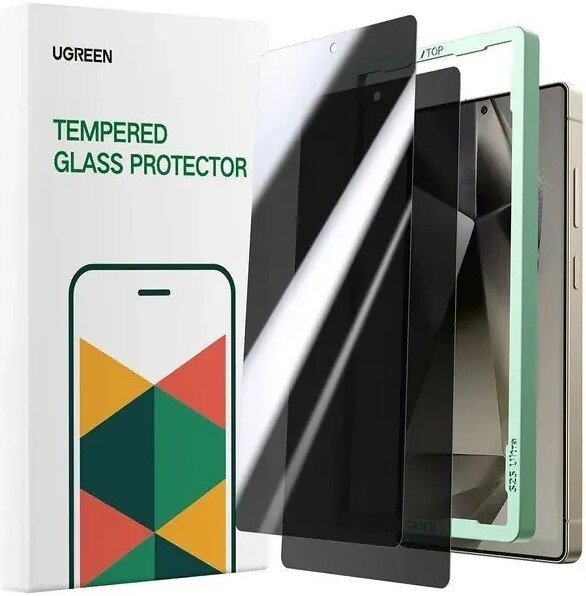 

Защитное стекло Ugreen Privacy Screen Protector with Installation Frame для Samsung Galaxy S25 Ultra SP882