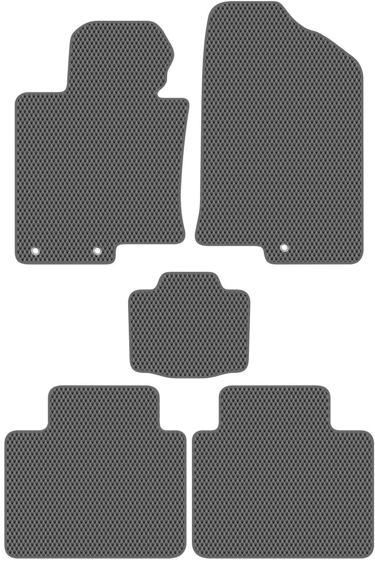 

Комплект ковриков для авто Alicosta Kia Optima III (седан / TF) 2010 - 2016 (серый, ромб)