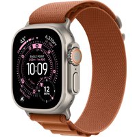 Умные часы Apple Watch Ultra 3 LTE 49 мм (титановый корпус, природный/терракота, текстильный ремешок размера L)