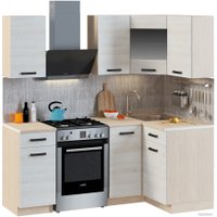 Готовая кухня Genesis Мебель Алиса Loft №3 1.4x1.1 (дуб сонома/сосна белый) в Борисове