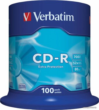 CD-R диск Verbatim 700Mb 52x 43411 (100 шт.)