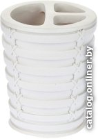 Стакан для зубной щетки и пасты Primanova Palm D-15912 (белый)