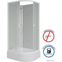 Душевая кабина Niagara Promo P100/80/26L/MT/BK 100x80x195
