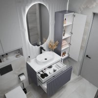  Grossman Тумба под умывальник Кристалл-80 108043