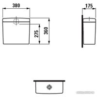 Бачок для унитаза Laufen Pro 8269510008711