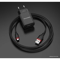Сетевое зарядное Borofone BA20A microUSB (черный)