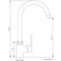 Смеситель ZorG SH 901 (черный/бронзовый)