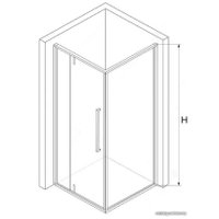 Душевой уголок RGW SV-34B 100x100 (черный/прозрачное стекло)