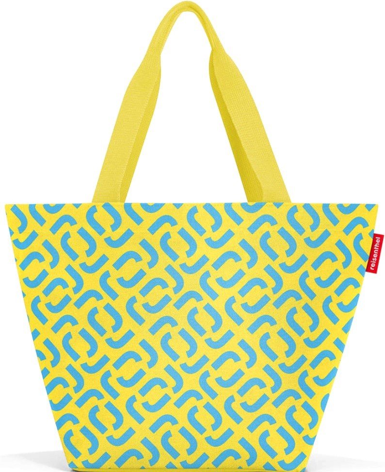

Сумка шоппер Reisenthel Shopper M ZS2030 Signature Lemon (желтый/голубой)