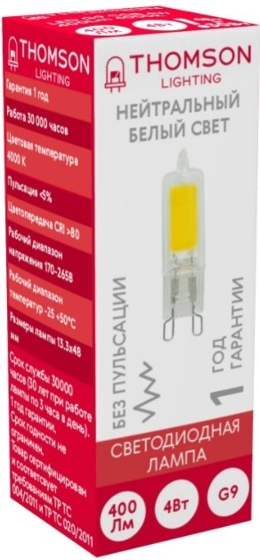 

Светодиодная лампочка Thomson Led G9 TH-B4210