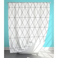 Шторка-занавеска для ванны Fresh Code Black Geometry 77049