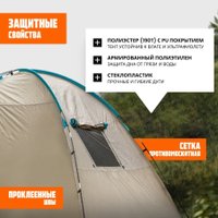 Кемпинговая палатка Coyote CL-B15 и два спальных мешка Sundays ZC-SB001 (синий)