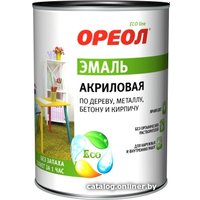 Эмаль Ореол акриловая глянцевая (зеленый, 0.9 кг)