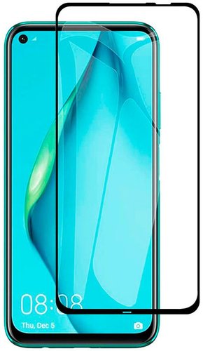 Защитное стекло Case Full Glue для Huawei P40 Lite/Nova 6SE (черный глянец)