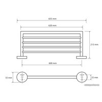 Полка для полотенца Bemeta Omega 104205082