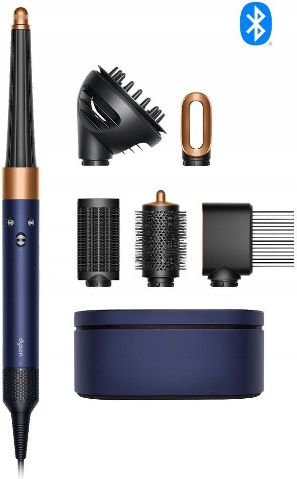 Фен-стайлер Dyson Airwrap Complete Long HS08 i.d. Diffuser (евровилка, синий/медь)